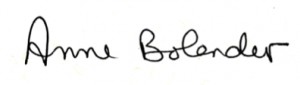 Anne Bolender signature