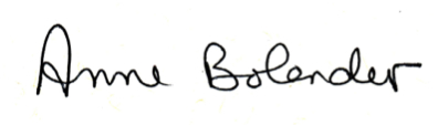 Anne Bolender signature