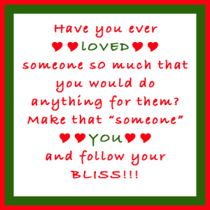 love yourself red and green border