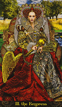The Empress from the Illuminati Tarot Deck The Empress from the Illuminati Tarot Deck