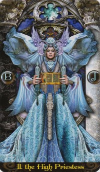 The High Priestess from the Illuminati Tarot Deck