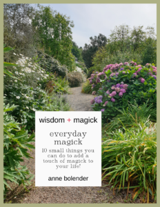Every Day Magick Guide - an image of a garden with a gravel path through the middle of it